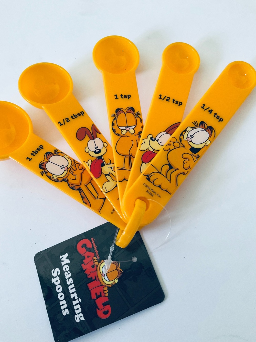🌼4/$10🌼 Garfield Orange 5pc Measuring Spoon Set
